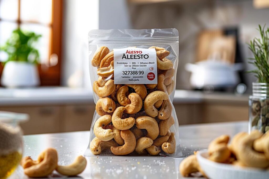 Alerte produit : rappel de noix de cajou Alesto grilées et salées - Détails